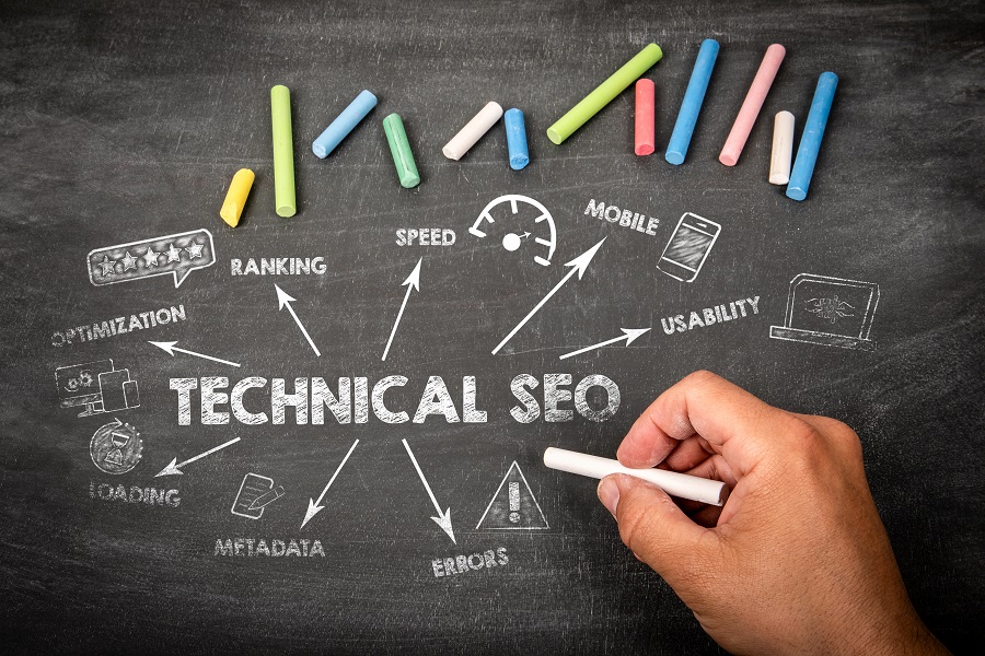 Types of SEO with emphasis on technical SEO improvements for faster websites and better search engine visibility